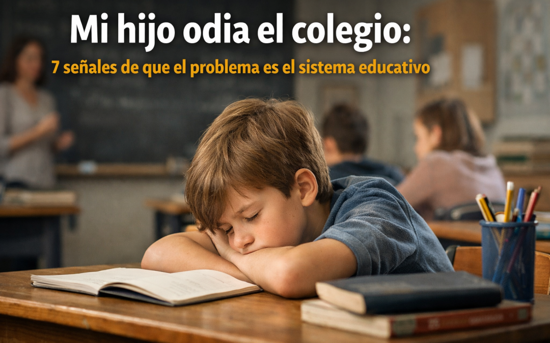 Mi hijo odia el colegio: 7 señales de que el problema es el sistema educativo.